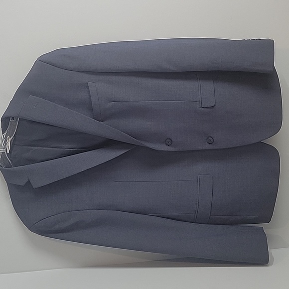 BAR III Slim fit Wool Blend Sport Coat Suit Jacket Men's 44L in blue